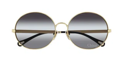Chloé Eyewear Geometric Frame Sunglasses In Multi