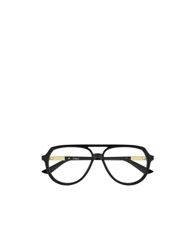 Chloé Eyewear Pilot Frame Glasses In Neutral