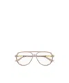 Chloé Eyewear Pilot Frame Glasses In Metallic