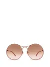 Chloé Chloe Womens Pink Ch0166s Round-frame Metal Sunglasses In Pink