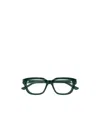Chloé Eyewear Rectangle-frame Glasses In Green
