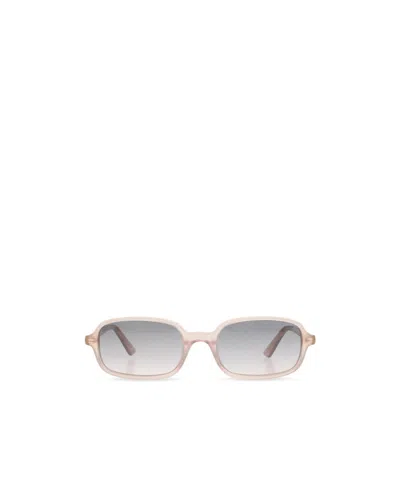 Chloé Eyewear Rectangle Frame Sunglasses In Burgundy