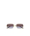Chloé Eyewear Rectangle Frame Sunglasses In Multi