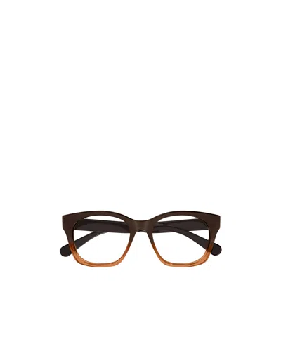 Chloé Eyewear Rectangle-frame Glasses In Brown