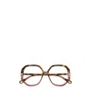 Chloé Geometrically Framed Flat Mirror In Brown