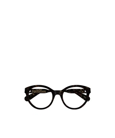 Chloé Eyewear Round Frame Glasses In Black