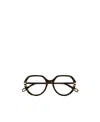 Chloé Eyewear Round Frame Glasses In Black