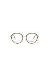 Chloé Eyewear Round Frame Glasses In Brown
