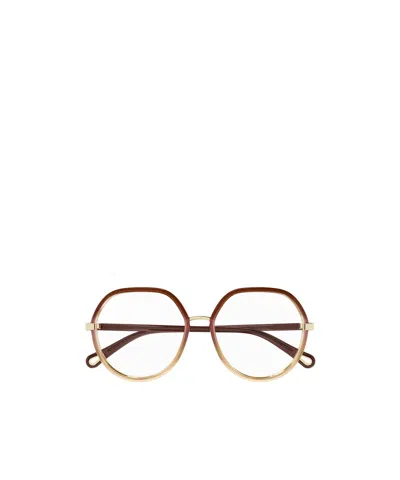 Chloé Eyewear Round-frame Glasses In Red