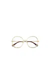 Chloé Eyewear Round-frame Glasses In Gold