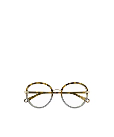 Chloé Eyewear Round Frame Gradient Glasses In Brown