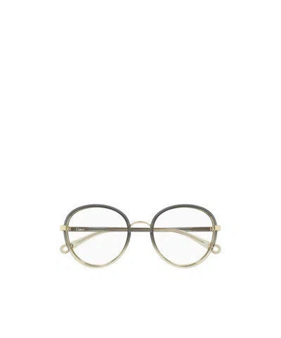 Chloé Eyewear Round Frame Gradient Glasses In Neutral