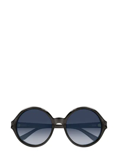 Chloé Round-frame Sunglasses In Black