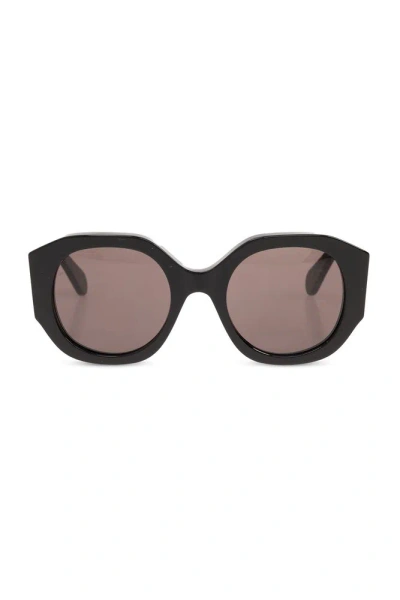 Chloé Eyewear Round Frame Sunglasses In Black