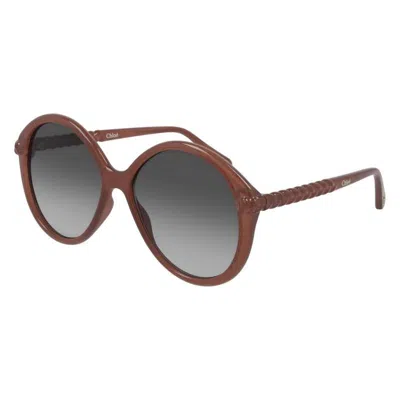 Chloé Eyewear Round Frame Sunglasses In Brown