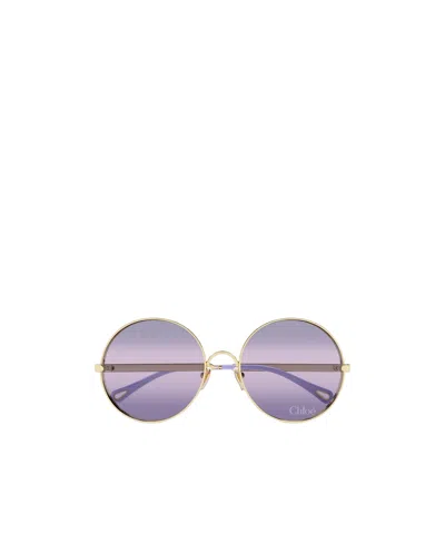 Chloé Eyewear Round-frame Sunglasses In Purple
