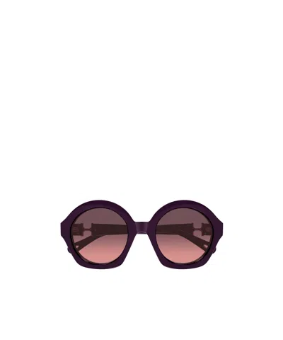 Chloé Eyewear Round-frame Sunglasses In Brown