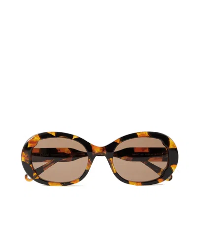 Chloé Eyewear Round Framed Sunglasses In Nude