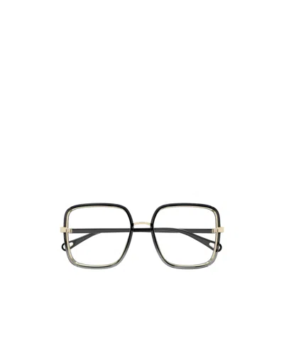 Chloé Eyewear Square Frame Glasses In Black
