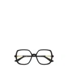 Chloé Eyewear Square Frame Glasses In Metallic