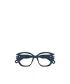 Chloé Eyewear Square Frame Glasses In Blue