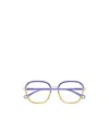 Chloé Eyewear Square-frame Glasses In Blue