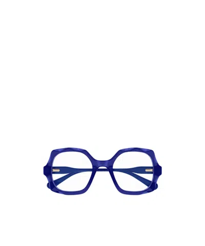 Chloé Eyewear Square Frame Glasses In Blue