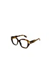 Chloé Eyewear Square Frame Glasses In Brown