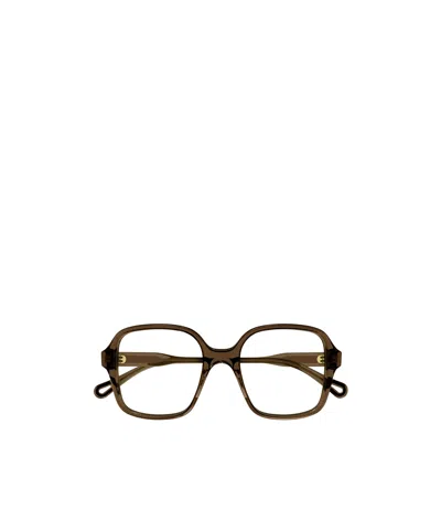 Chloé Geometric-frame Glasses In Nero