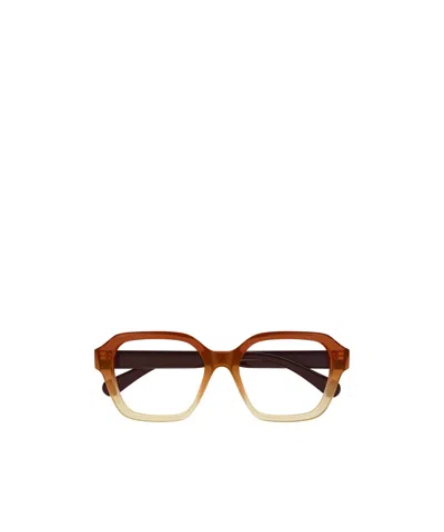 Chloé Eyewear Square Frame Glasses In Brown