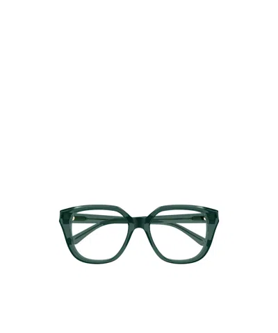 Chloé Eyewear Square-frame Glasses In Green
