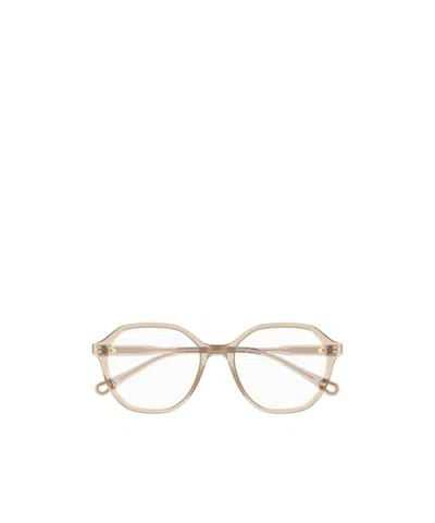 Chloé Eyewear Square-frame Glasses In Pink
