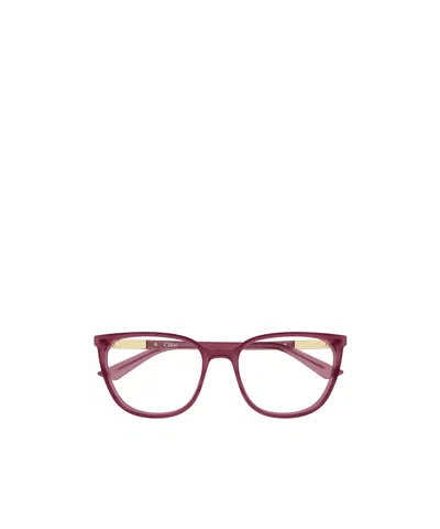 Chloé Eyewear Square Frame Glasses In Pink
