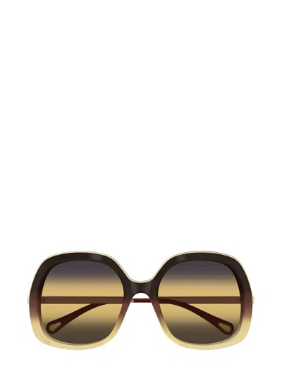 Chloé Eyewear Square-frame Sunglasses In Multi