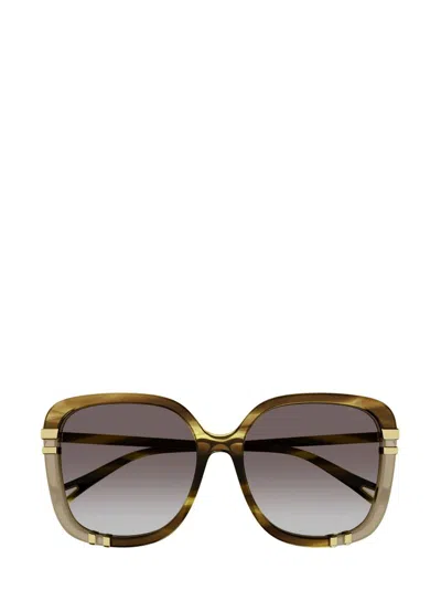 Chloé Eyewear Square In Gold