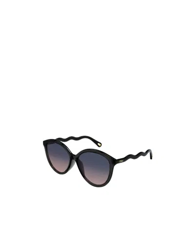 Chloé Eyewear Square Round Framed Sunglasses In Gray