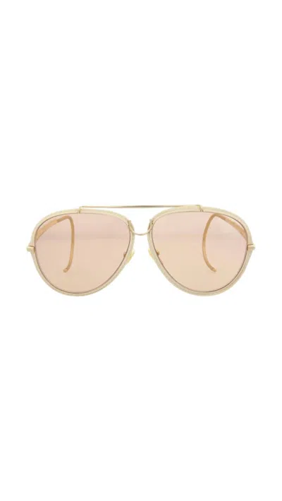 Chloé Eyewear Sunglasses In Gold/pink In Multi