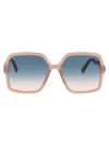 Chloé Eyewear Zelie Square Frame Sunglasses In Multi