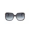 Chloé Aly Square-framed Sunglasses In Black