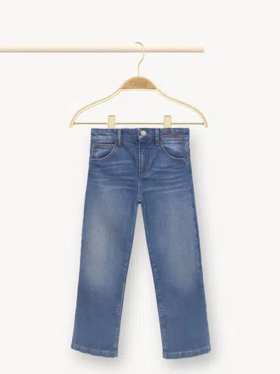Chloé Faded Jeans Grey Size 12 88% Cotton, 11% Polyester, 1% Elastane