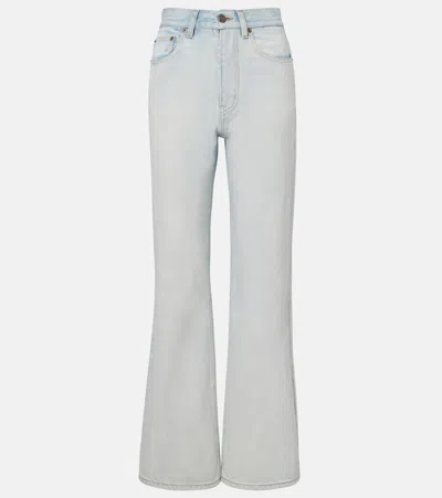 Chloé Faded Wide-leg Jeans In Blue