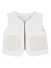 Chloé Faux-fur Gilet In White