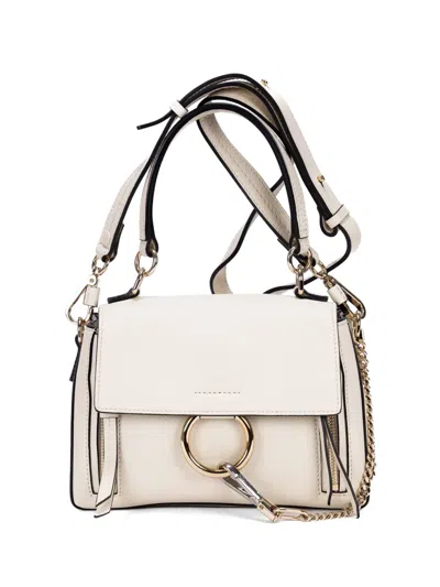 Pre-owned Chloé Faye Backpack In Neutral