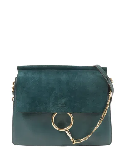 Pre-owned Chloé Faye Crossbody Bag In Green