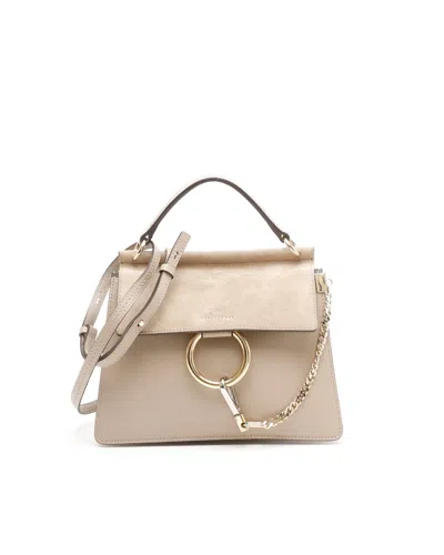 Chloé Faye Crossbody Bag In Sand