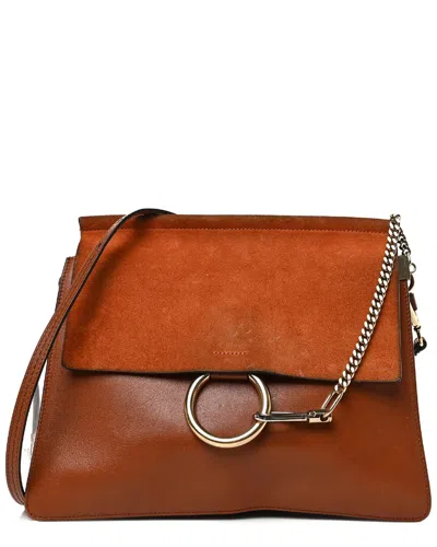Chloé Chloe Faye Day Mini Leather Shoulder Bag In Brown