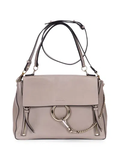 Chloé Faye Day Shoulder Bag In Neutral