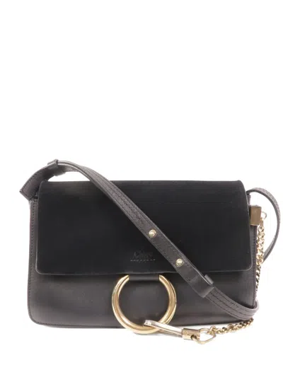 Pre-owned Chloé Faye Shoulder Bag In Black