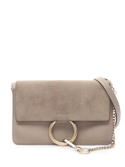 Pre-owned Chloé Faye Shoulder Bag In Neutral