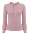 Chloé Knit Pullover Long Sleeves Crew Neck Ribbed In Purple